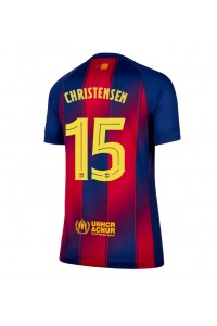 Barcelona Andreas Christensen #15 Fotballdrakt Hjemme Klær Dame 2025-26 Korte ermer